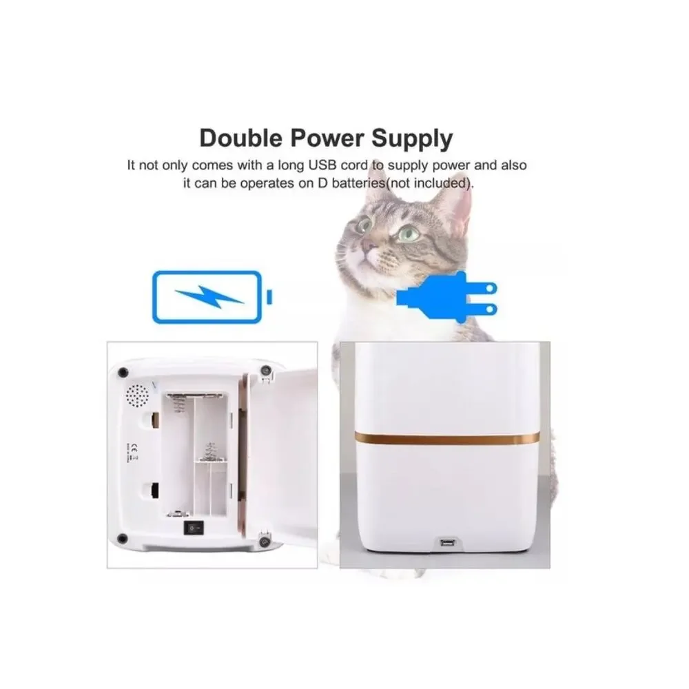 Westlink 6L Automatic Pet Feeder Food Dispenser Cat Dog Voice Recorder and Timer